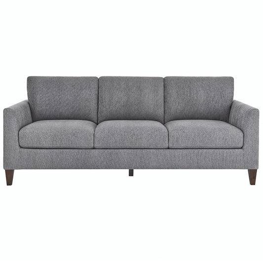 Lillian August Stationary Fabric Sofa with Nailhead Trim & Down Blend Cushions
