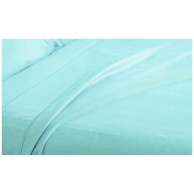 Ramesses 2000 Thread Count Bamboo Single Sheet Set Aqua