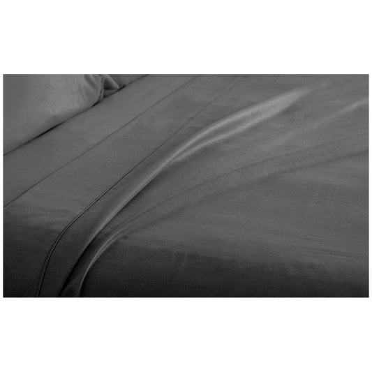 Ramesses 2000 Thread Count Bamboo Single Sheet Set Charcoal – view 2