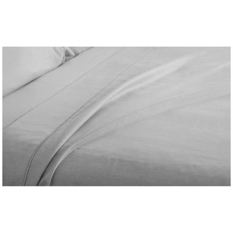 Ramesses 2000 Thread Count Bamboo Single Sheet Set Silver - Auzzistore