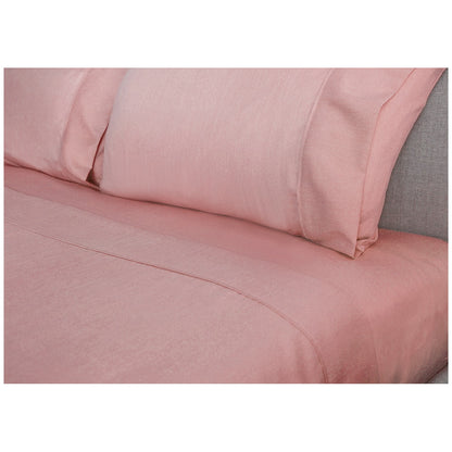 Ramesses 2000 Thread Count Bamboo Single Sheet Set Tea Rose