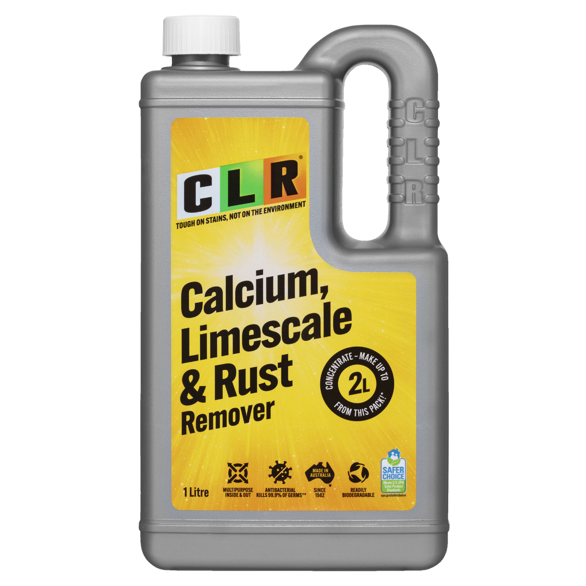 CLR Calcium Lime Rust Remover - 1L Liquid - Non-Toxic - Antibacterial