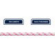 Grunt 4mm x 10m Safety Rope - White Pink Blue Tracer - Durable High Visibility