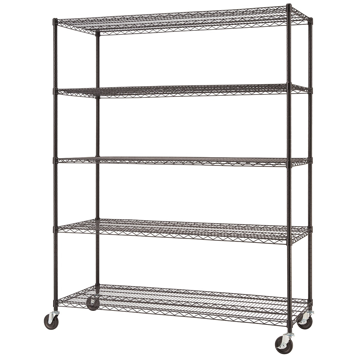 Trinity 5-Tier NSF Certified Shelving Rack – Heavy-Duty Adjustable Steel Storage Shelf for Home or Commercial Use
