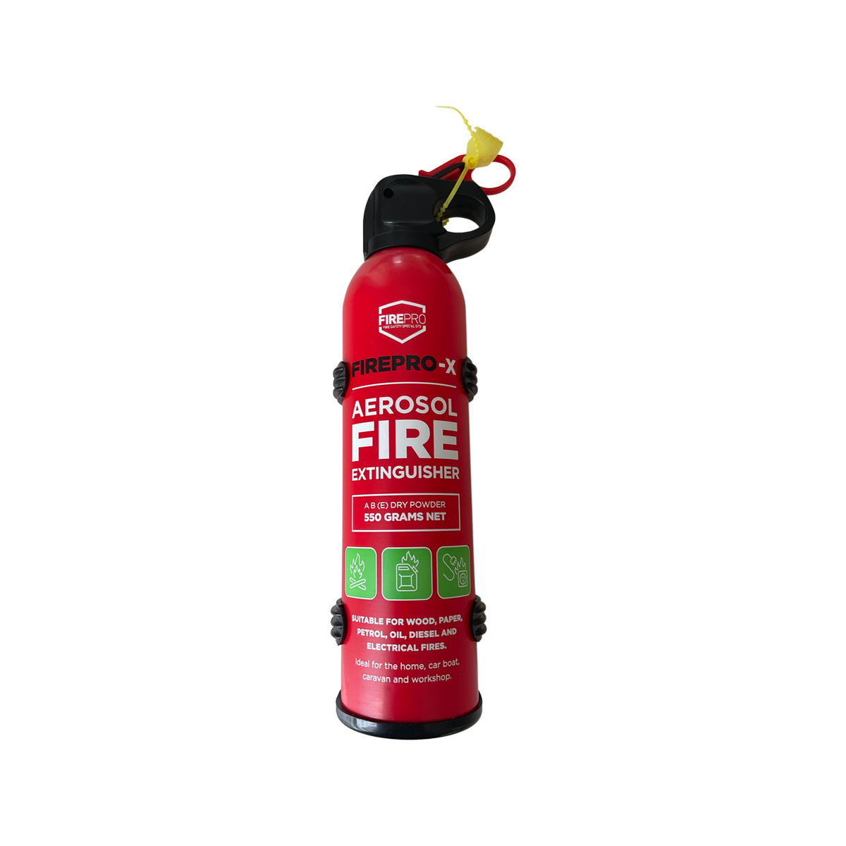 Firepro Aerosol Fire Extinguisher - 550g - Lightweight - Wall Mountable