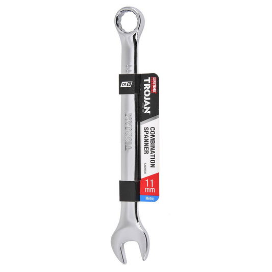 Trojan 11mm Combination Spanner - Polished Chrome Vanadium - Durable Tool – view 2