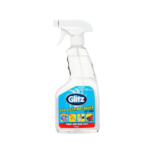 Glitz Goo and Stain Remover - 500ml - Pet Clear Bottle - No Rinse