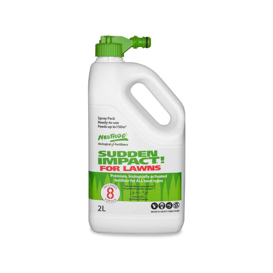 Neutrog Sudden Impact Lawn Fertiliser 2L - Complete Lawn Care - Soil Health - Auzzistore