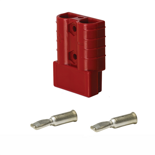 Kt Solar 50A Red Heavy Duty Connector Kit KTHDC50RD - 135mm x 25mm x 95mm - Secure Power Connections - Auzzistore