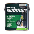 Taubmans 4L White Semi Gloss Oil Based Enamel - Durable Finish - 4L