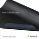 Matpro Rubber Matting 1x2m Black 3mm Thick Anti-Slip Fine Rib