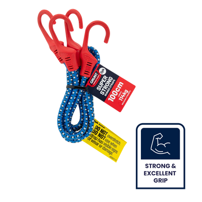 Grunt 1m Tie Down Octopus Straps - Rubber Latex - Strong Grip - 2 Pack