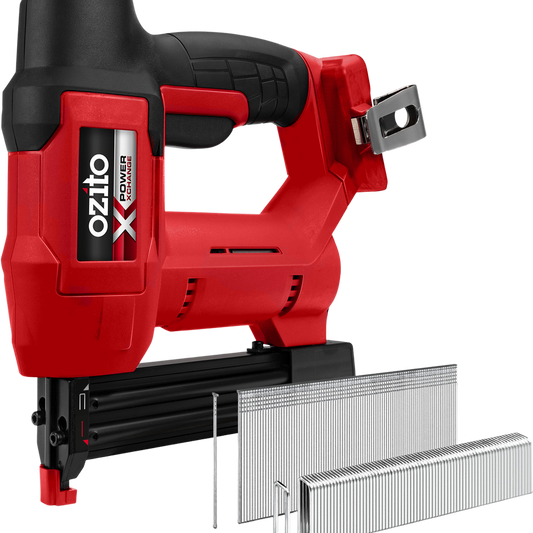 Ozito PXC 18V Cordless 2-in-1 Nail and Staple Gun PXNGS-018 - 290mm x 100mm x 240mm - Auzzistore