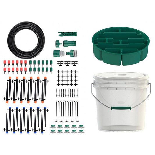 Garden Basics Drip Irrigation Kit - 255mm x 250mm - Efficient Watering System - Auzzistore