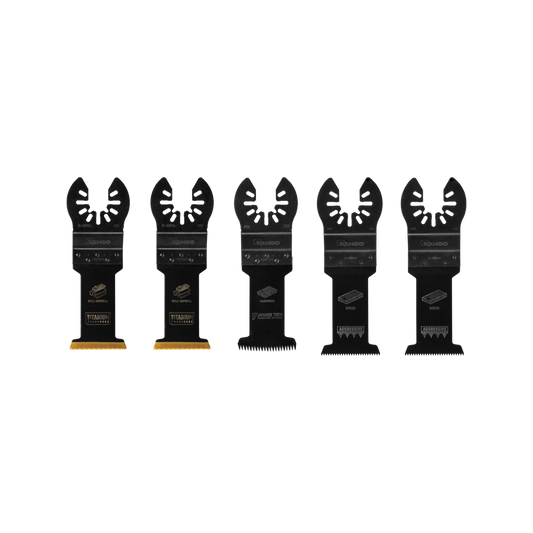 Kango 5 Piece Multi Tool Blade Set - 35mm & 32mm Blades - Versatile Cutting – view 2 - Auzzistore