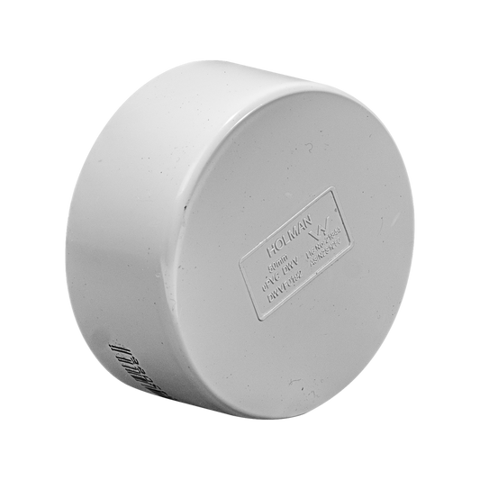 Holman 50mm PVC DWV Push On Cap - Grey - Durable - Easy To Use - Auzzistore