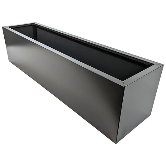 Greenlife Metal Designer Planter Box 1200 x 300 x 300mm Charcoal – view 2 - Auzzistore