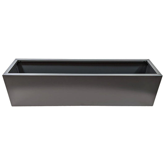 Greenlife Metal Designer Planter Box 1200 x 300 x 300mm Charcoal - Auzzistore