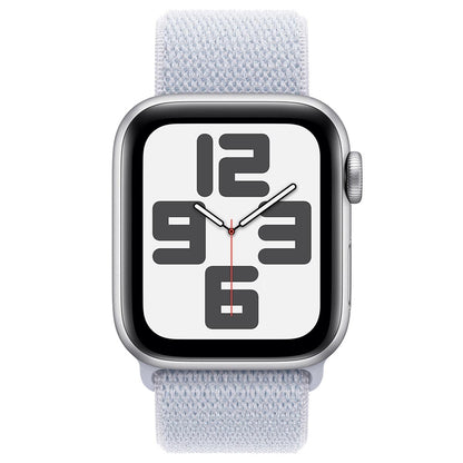 Apple Watch SE GPS 40mm Silver Aluminium Case With Blue Cloud Sport Loop