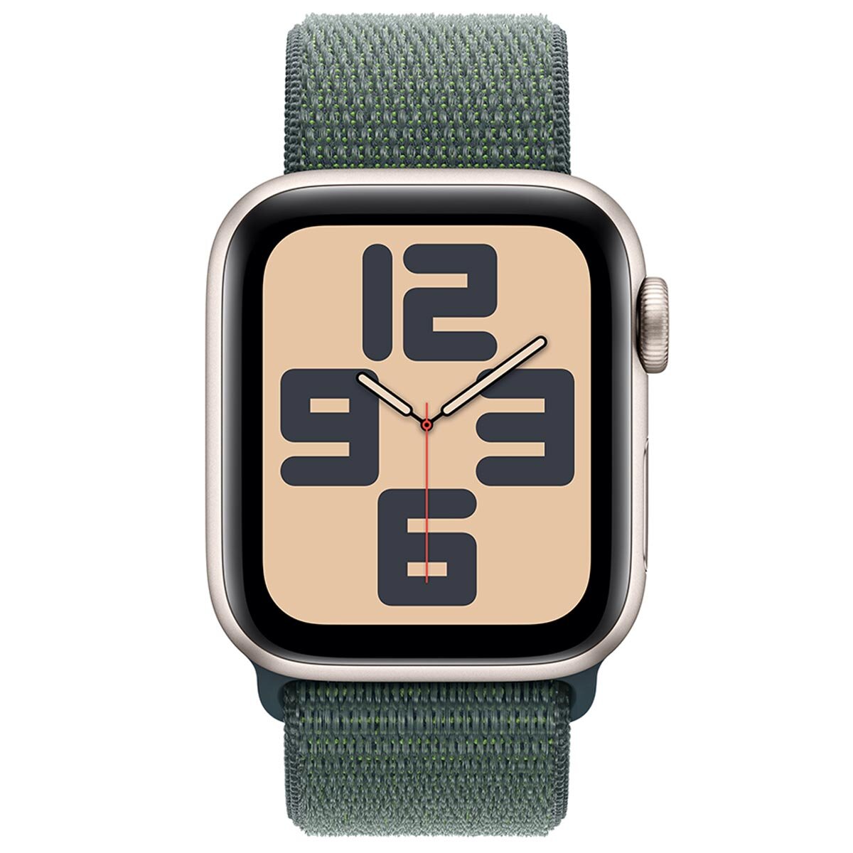 Apple Watch SE GPS 40mm Starlight Aluminium Case With Lake Green Sport Loop