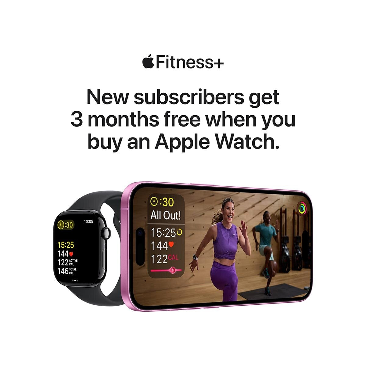 Apple Watch SE GPS 44mm Midnight Aluminium Case With Midnight Sport Band M/L