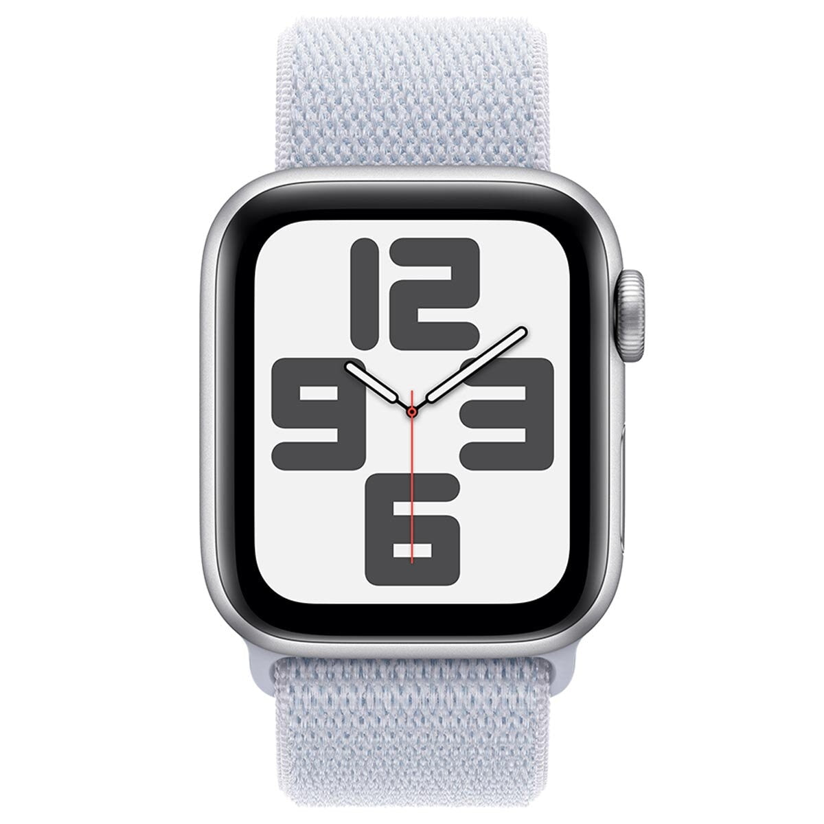 Apple Watch SE GPS 44mm Silver Aluminium Case With Blue Cloud Sport Loop