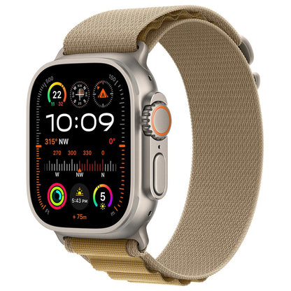 Apple Watch Ultra 2 GPS + Cellular 49mm Natural Titanium Case With Tan Alpine Loop Large