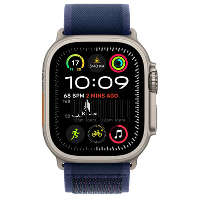 Apple Watch Ultra 2 GPS + Cellular 49mm Natural Titanium Case With Blue Trail Loop M/L