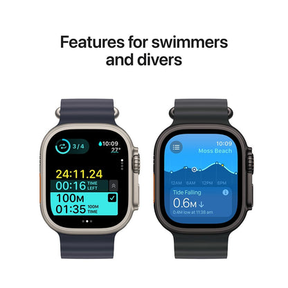 Apple Watch Ultra 2 GPS + Cellular 49mm Black Titanium Case With Black Ocean Band