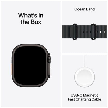 Apple Watch Ultra 2 GPS + Cellular 49mm Black Titanium Case With Black Ocean Band