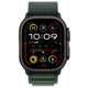 Apple Watch Ultra 2 GPS + Cellular 49mm Black Titanium Case With Dark Green Alpine Loop Large – view 2