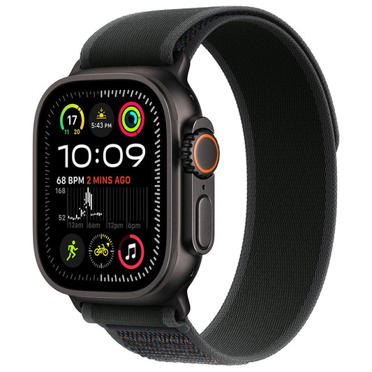 Apple Watch Ultra 2 GPS + Cellular 49mm Black Titanium Case With Black Trail Loop S/M - Auzzistore