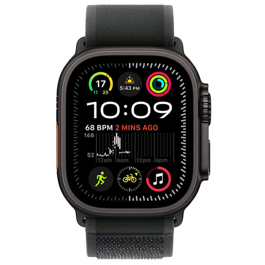 Apple Watch Ultra 2 GPS + Cellular 49mm Black Titanium Case With Black Trail Loop S/M – view 2 - Auzzistore