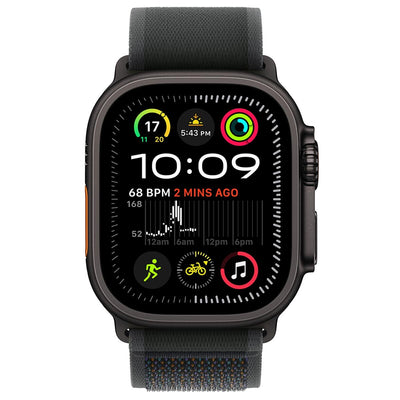 Apple Watch Ultra 2 GPS + Cellular 49mm Black Titanium Case With Black Trail Loop S/M