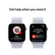Apple Watch Series 10 GPS 46mm Silver Aluminium Case with Blue Cloud Sport Loop – view 7