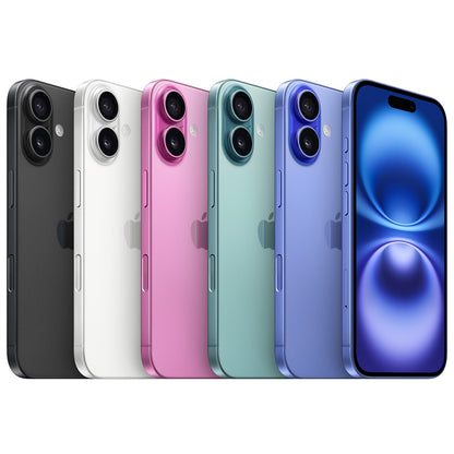 Apple iPhone 16 256GB Ultramarine - 6.1" Super Retina XDR Display, A15 Bionic Chip, Pro Camera System, 5G Connectivity