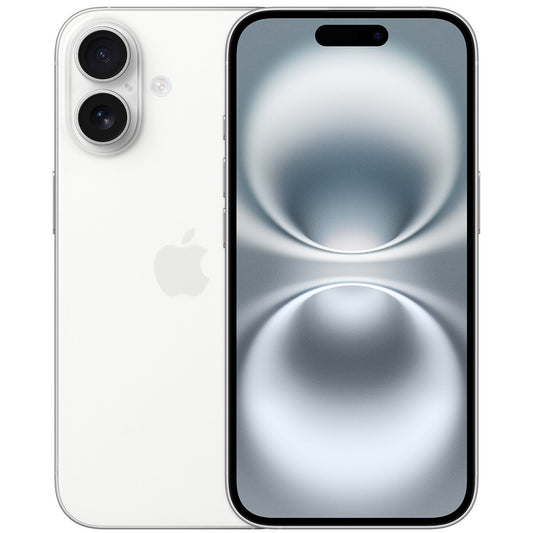 Apple iPhone 16 256GB White - Stunning Retina Display, Dual-Camera System, Fast Performance