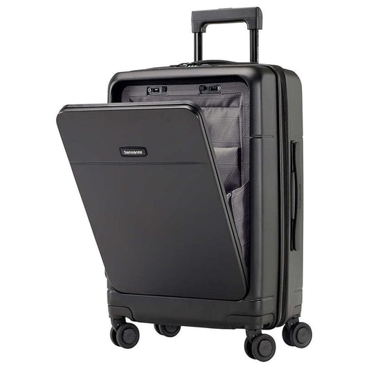 Samsonite Carry On Black with USB Port, TSA Lock, Dual Spinner Wheels, 3.5 kg