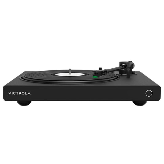 Victrola Hi-Res Onyx Turntable, Bluetooth, AT-VM95E Cartridge, Black, 41.5 x 19.99 x 51 mm - Auzzistore