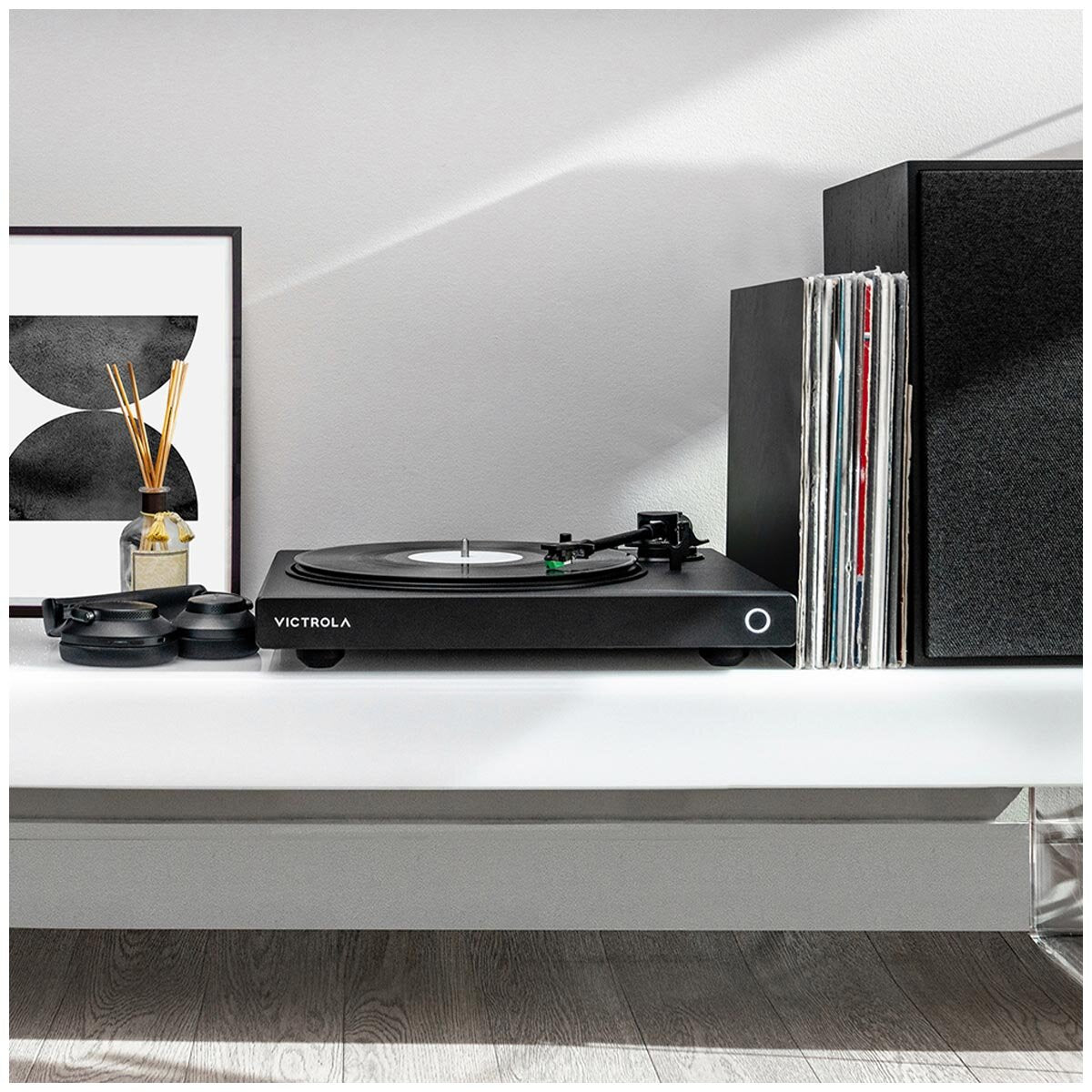 Victrola Hi-Res Onyx Turntable, Bluetooth, AT-VM95E Cartridge, Black, 41.5 x 19.99 x 51 mm