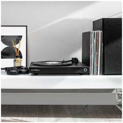 Victrola Hi-Res Onyx Turntable, Bluetooth, AT-VM95E Cartridge, Black, 41.5 x 19.99 x 51 mm