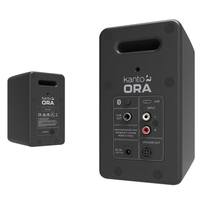 Kanto ORA 100W Powered Desktop Computer Speakers Compact Black KO-ORA-1