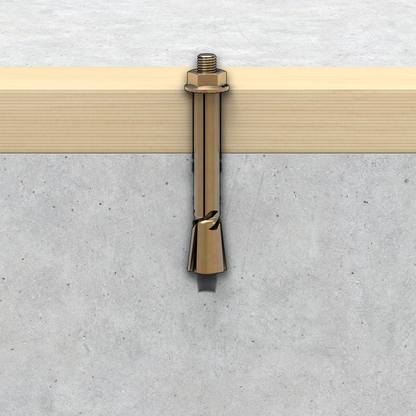 Ramset DynaBolt Plus 12mm x 60mm Masonry Anchor Gold Steel 25 Pack