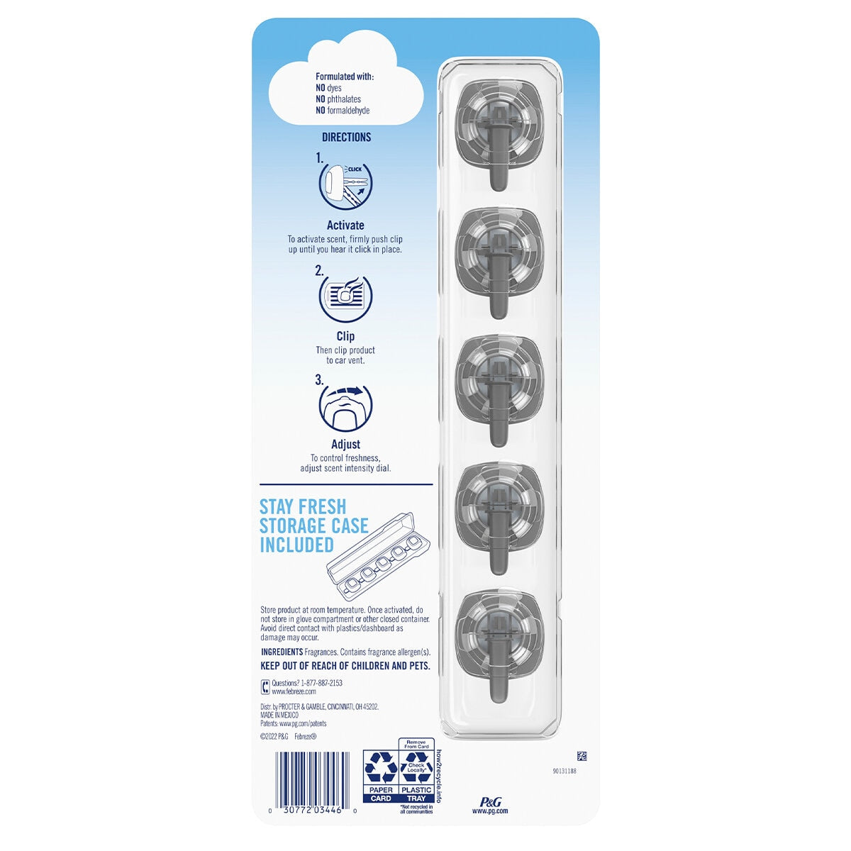 Febreze Car Air Freshener 5 Pack Rainbow
