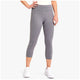Fila Women's Tory Grey 3/4 Tights with Wide Waistband, Polyester & Elastane Large – view 3