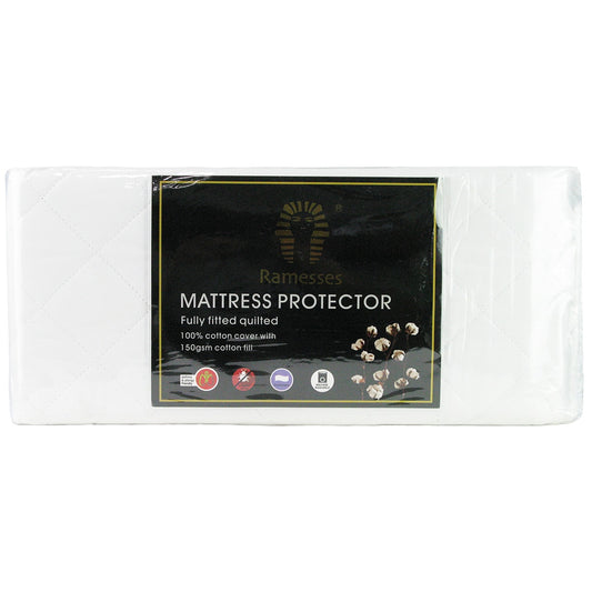 Ramesses Fitted Cotton King Single Mattress Protector – view 2