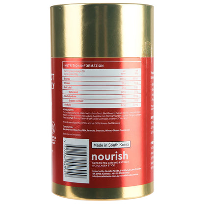 Nourish Korean Red Ginseng Extract and Collagen Jelly Sachets 30 x 20g
