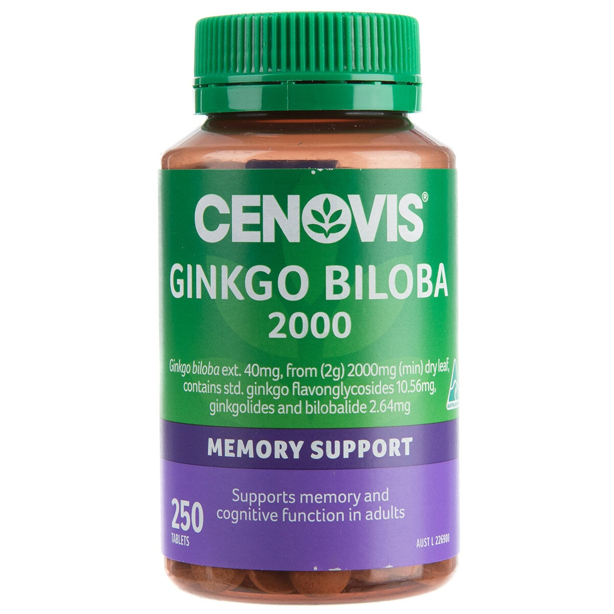 Cenovis Ginkgo Biloba 2000 250 Tablets – Auzzi Store