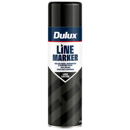 Dulux Black Spray Line Marker 500g - 0.5L - Fast Drying - High Visibility - Auzzistore