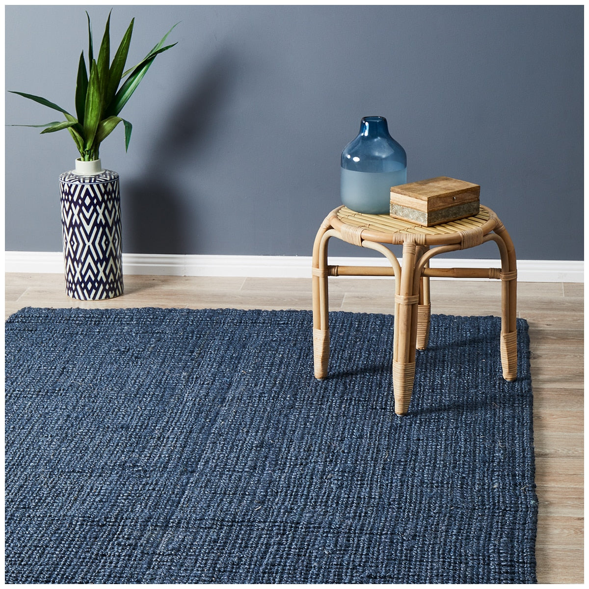 Unitex Atrium Barker Indoor Rug Navy 270cm x 180cm